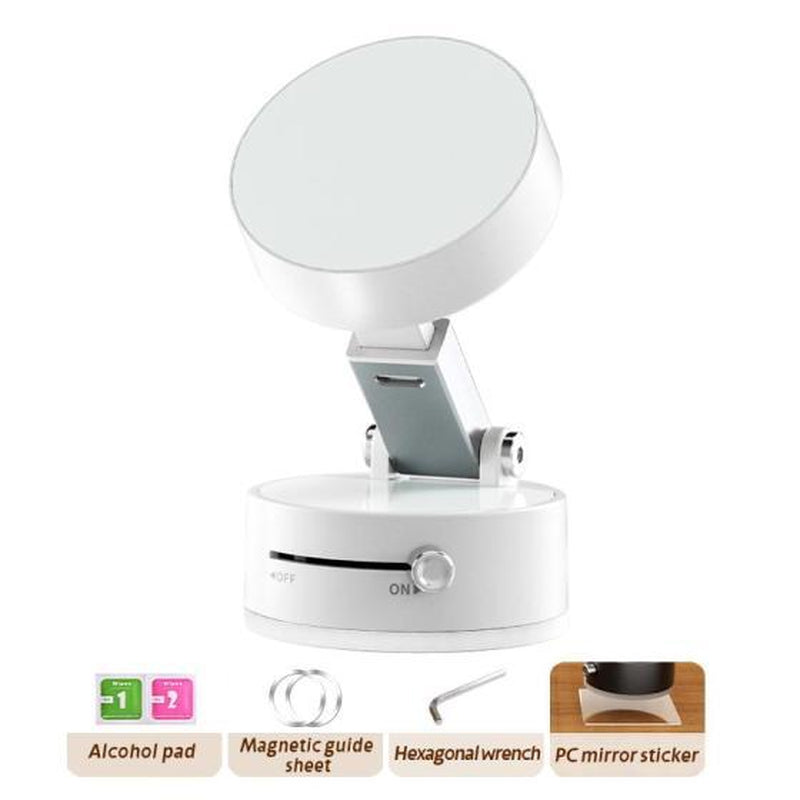 Vacuum Magnetic Suction Phone Holder, 2025 New Magnetic Suction Phone Mount, Foldable Portable Double-Sided Vacuum Magnetic Adsorption Adjustable Mobile Phone Holder